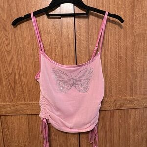 Butterfly crop top